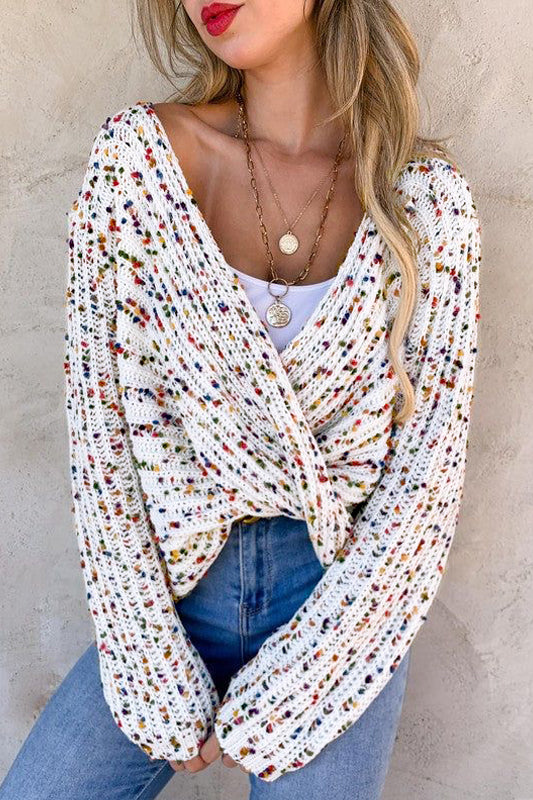 Confetti Twist Reversible Sweater