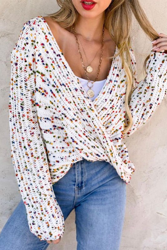 Confetti Twist Reversible Sweater