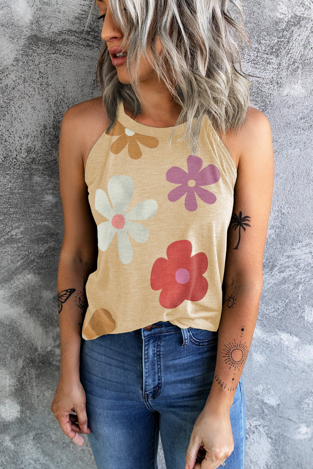 Sunshine Daisy Sleeveless Tank