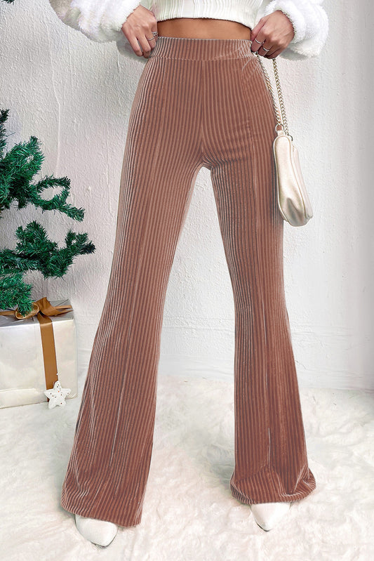 Winter Rose Corduroy Flare Pants