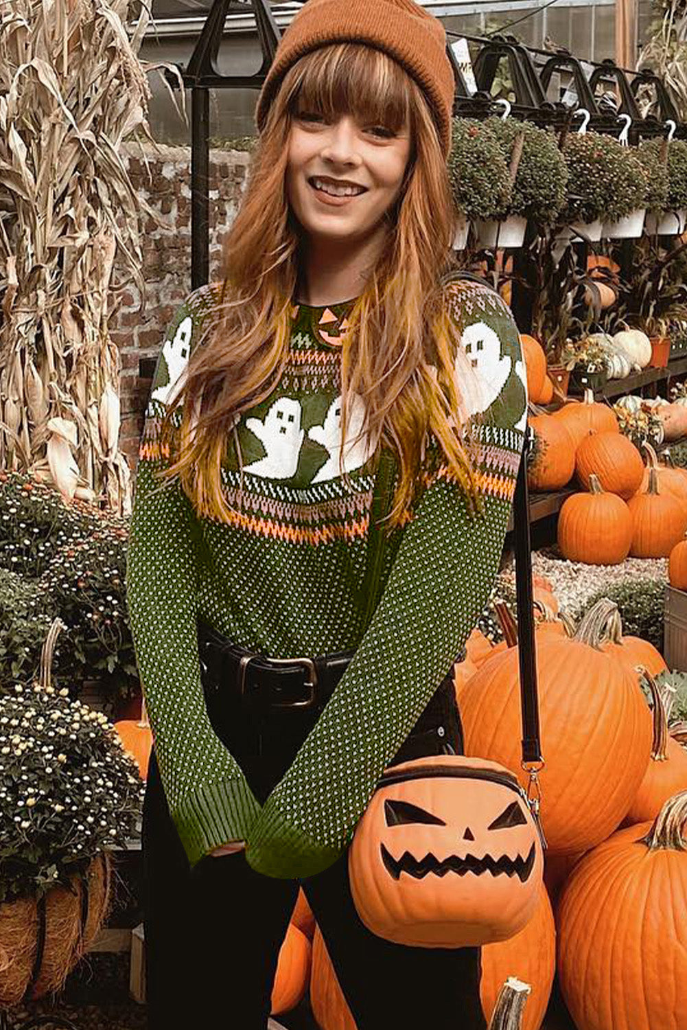 Ghoulish Vibes Vintage Style Sweater