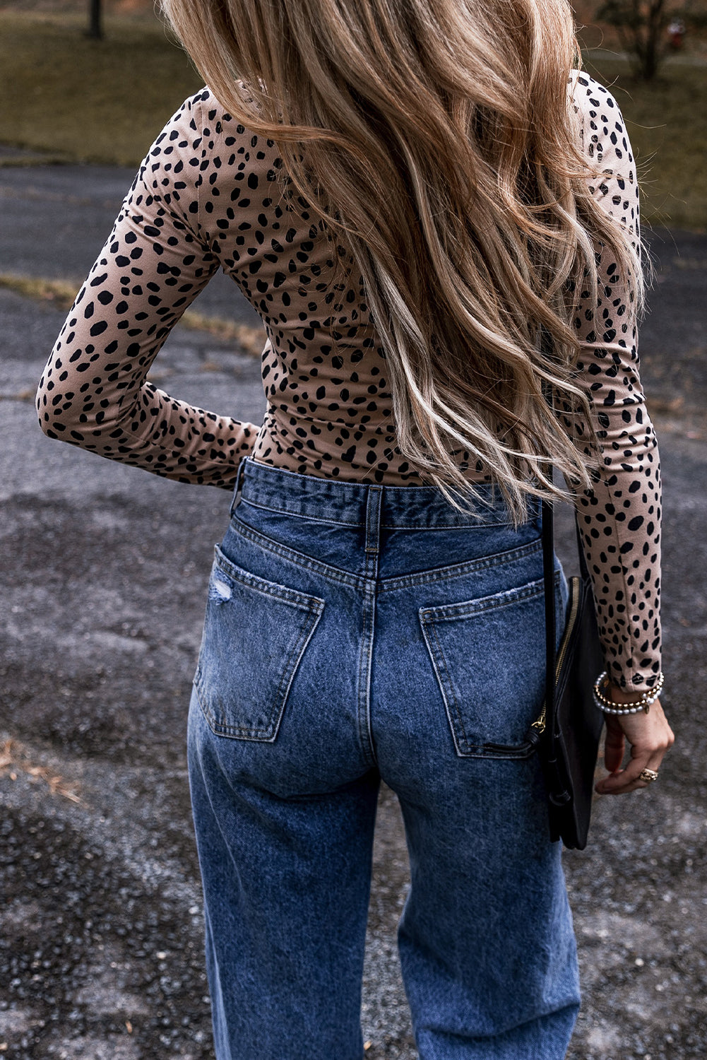 Slate Leopard Print Bodysuit