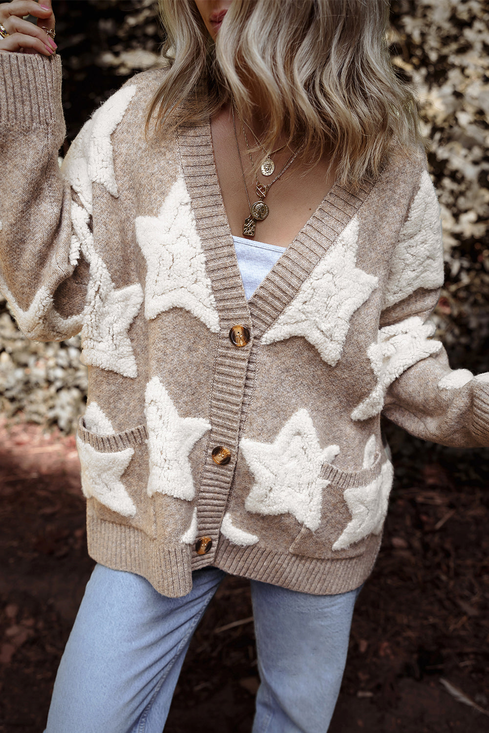 Starlight Sherpa Textured Cardigan