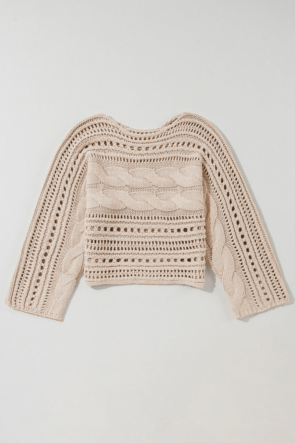 Smoke Hollow-Knit Cropped Sweater