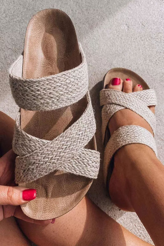 Desert Bloom Woven Sandals