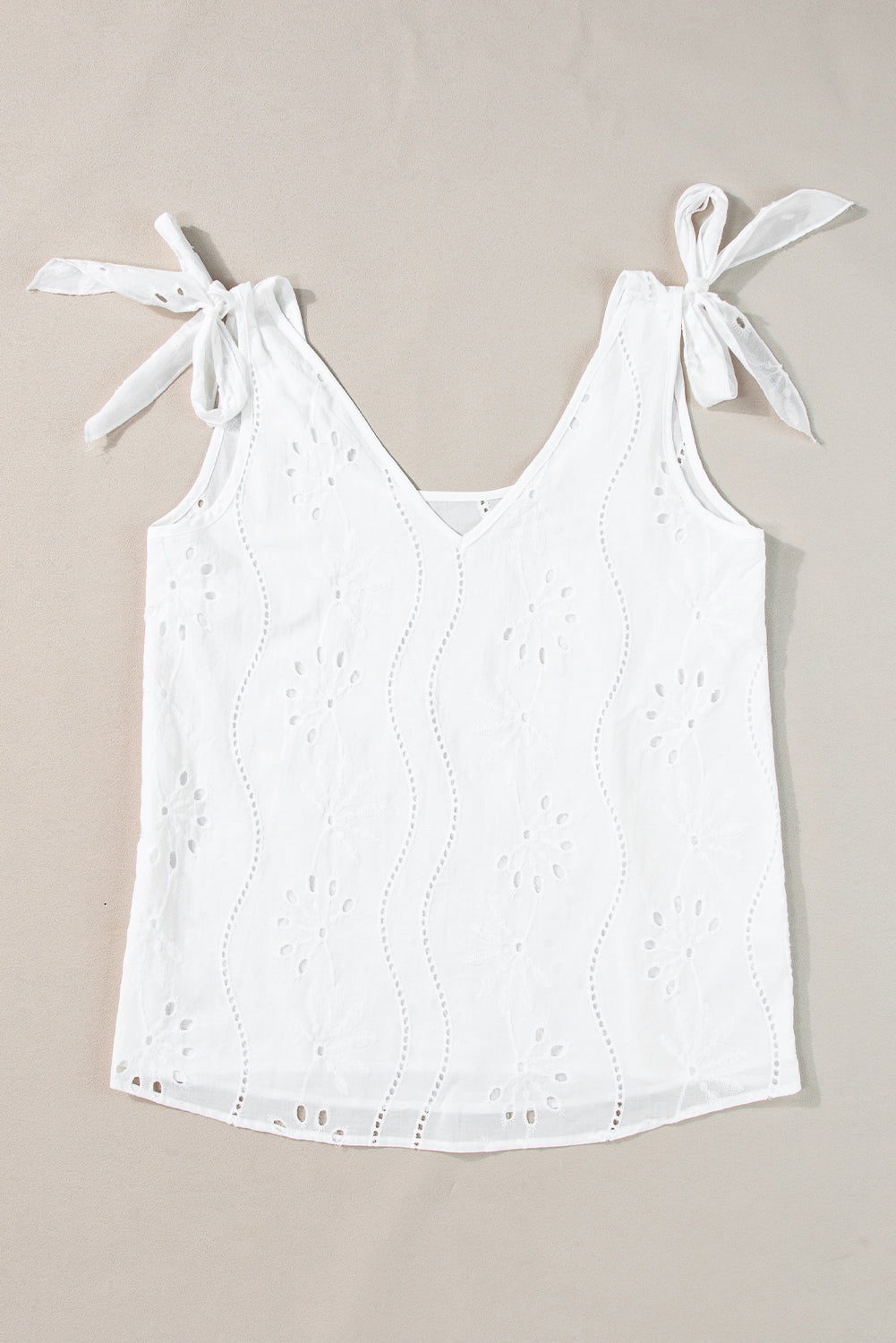 Lily Lace Knotted Strap Tank