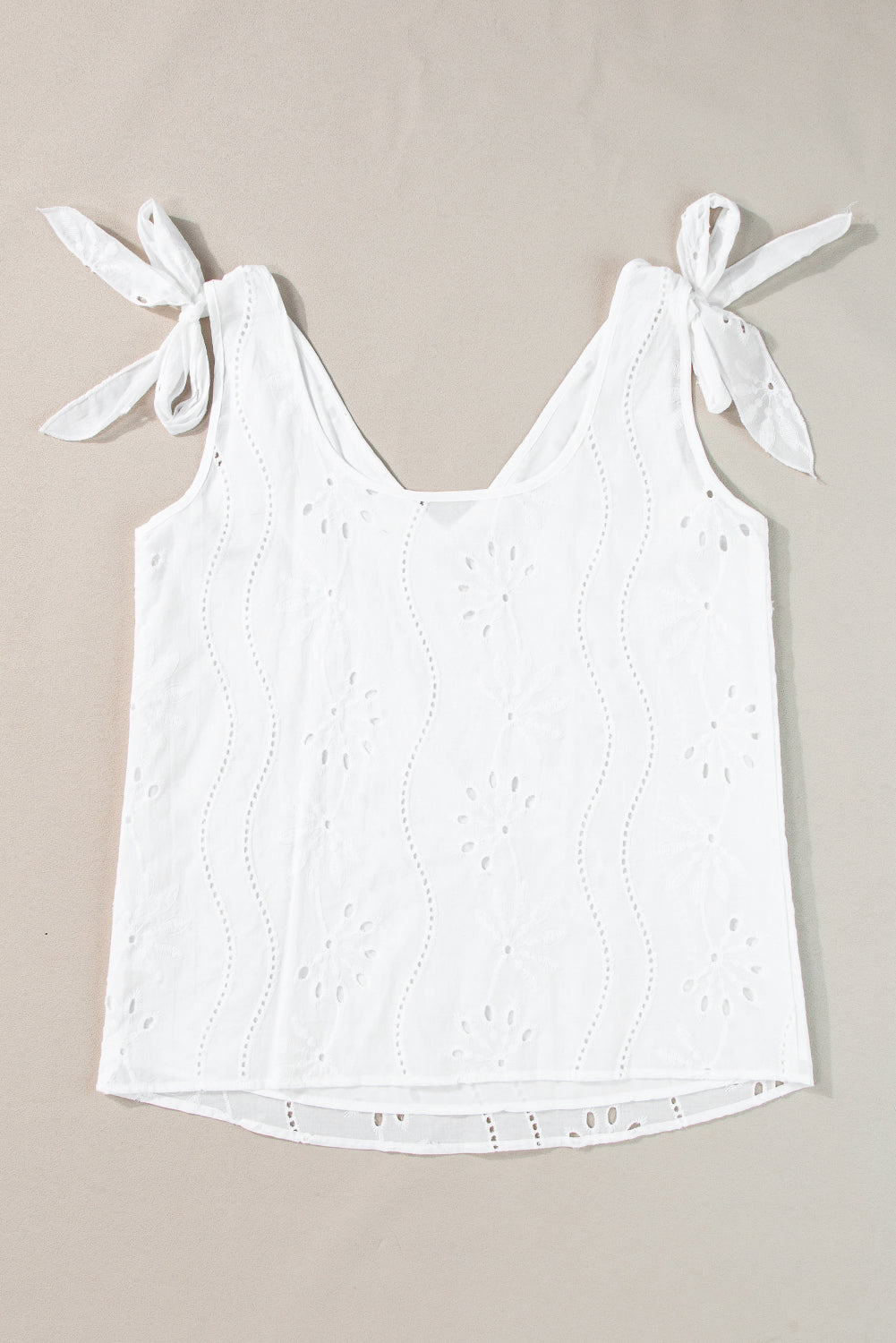 Lily Lace Knotted Strap Tank