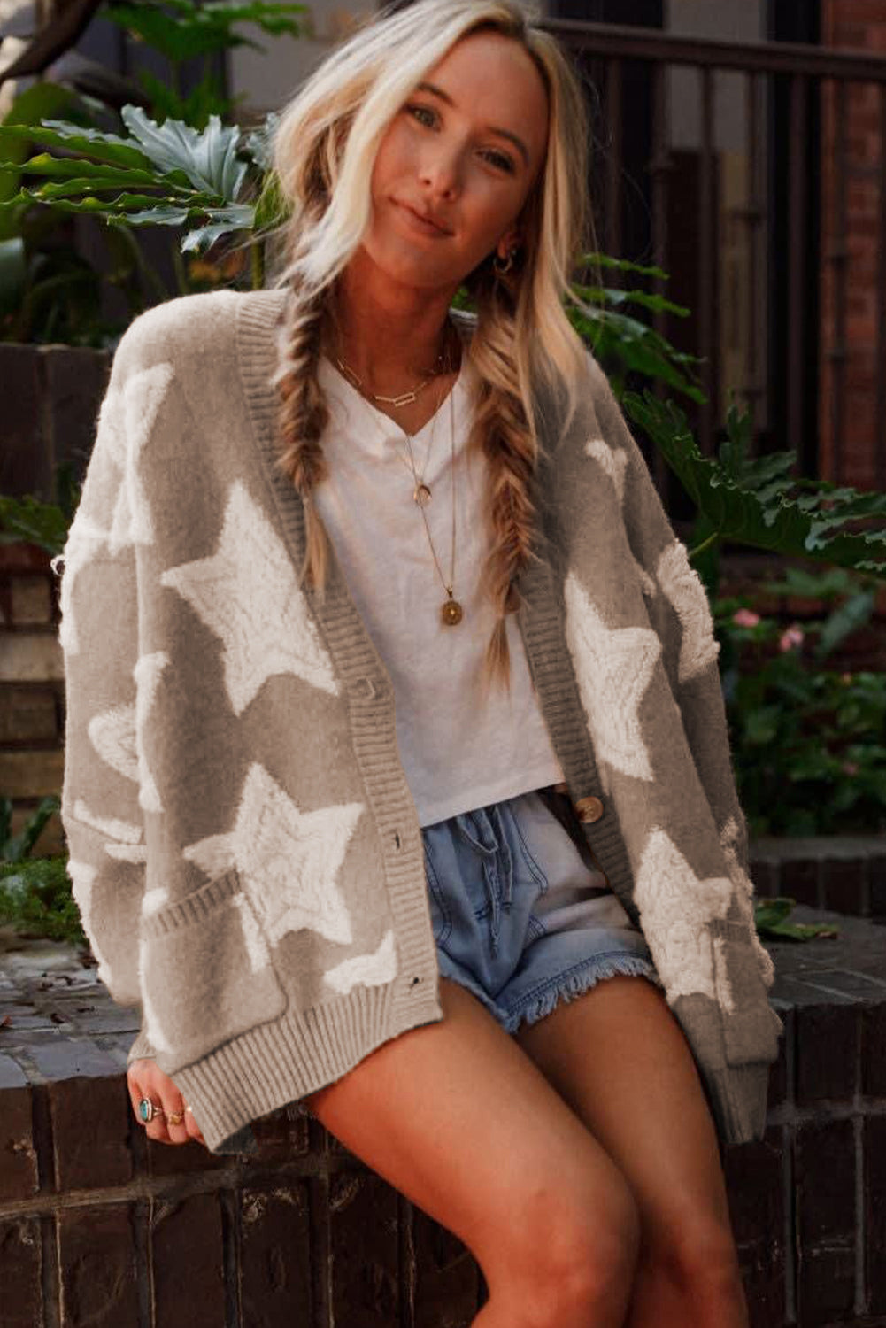 Starlight Sherpa Textured Cardigan