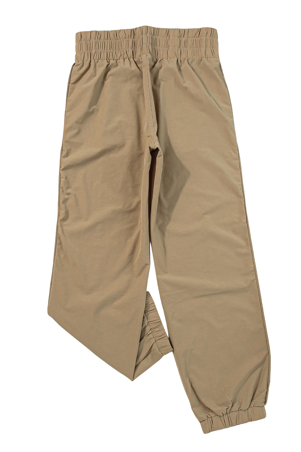 Camel Ruched High Waist Joggers