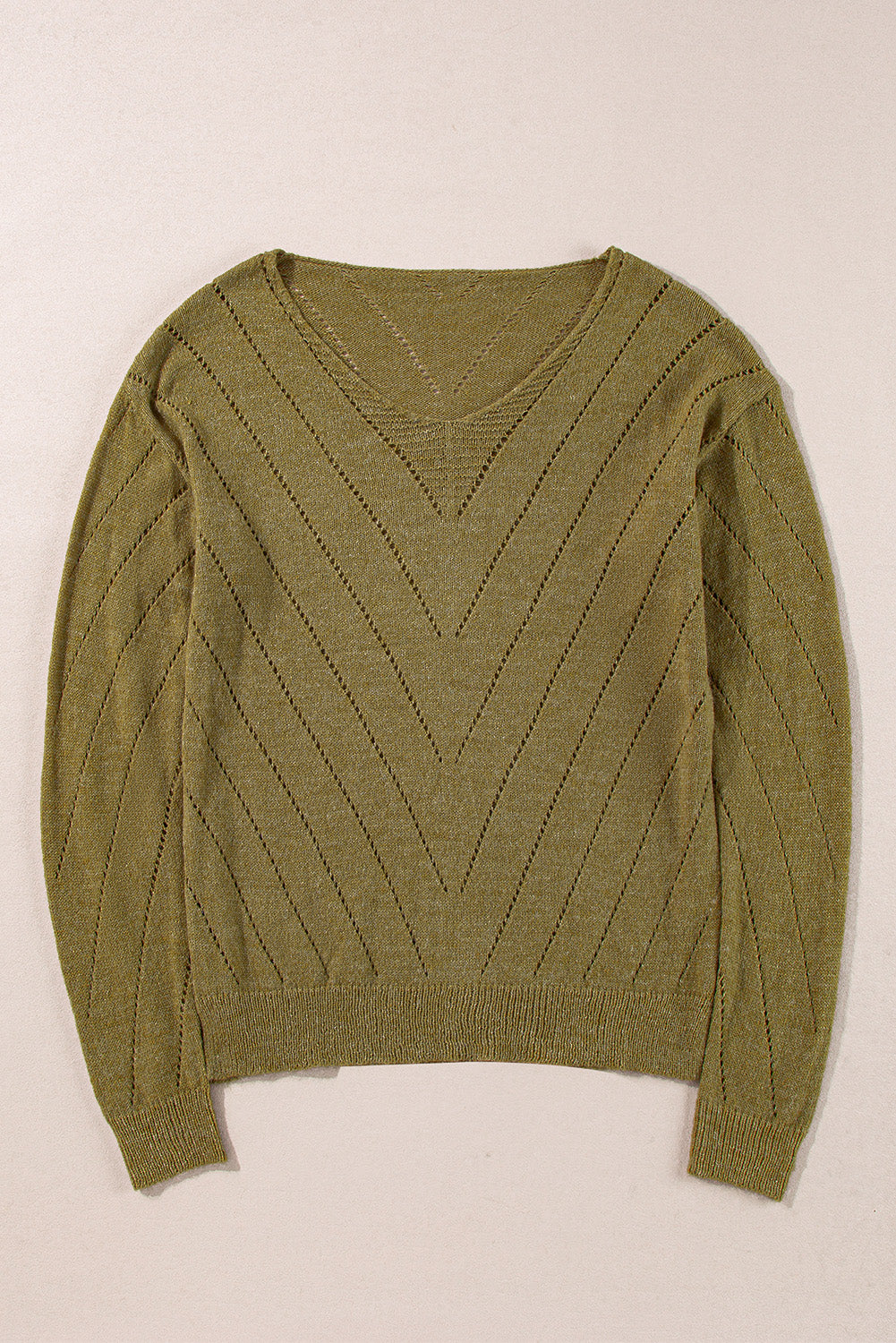 Sage Eyelet Sweater