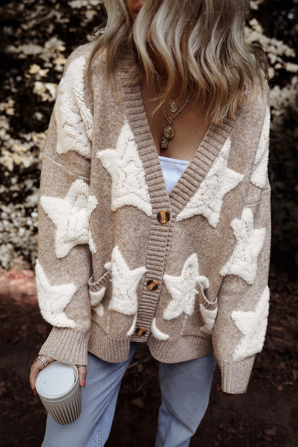 Starlight Sherpa Textured Cardigan