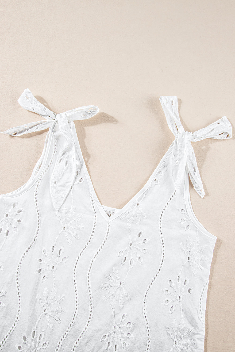 Lily Lace Knotted Strap Tank