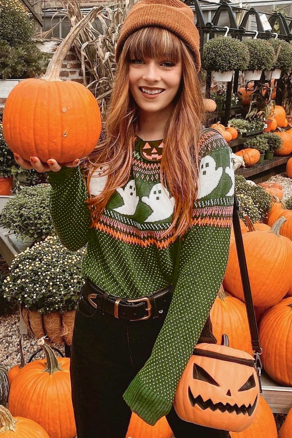 Ghoulish Vibes Vintage Style Sweater