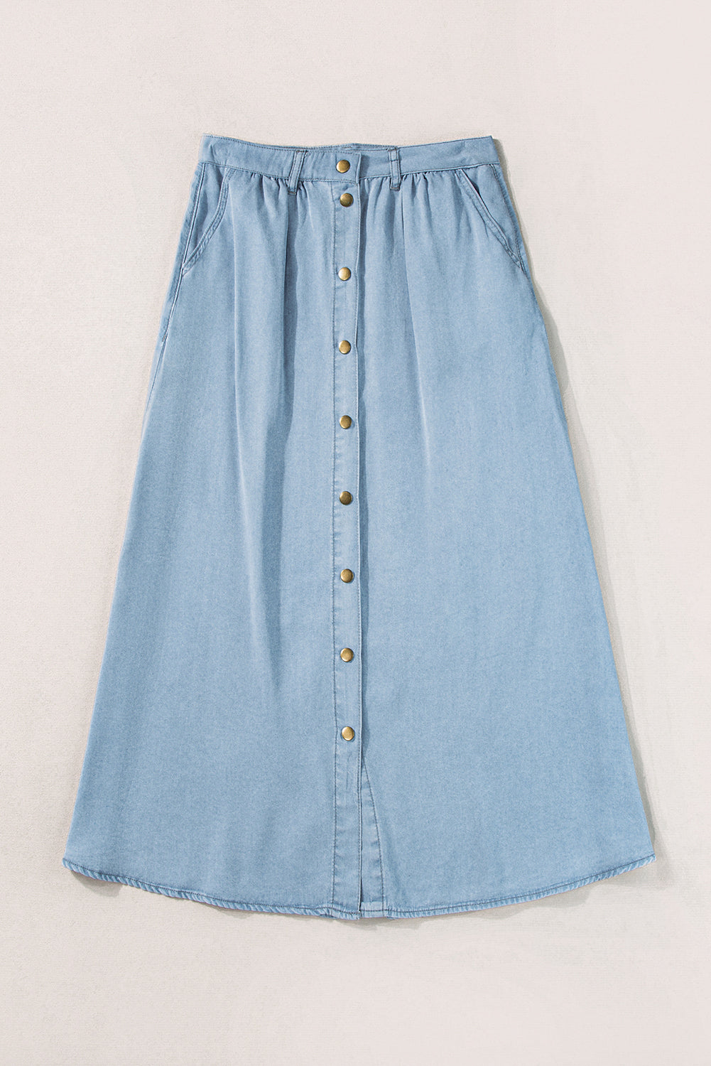 Desert Trail Long Denim Skirt