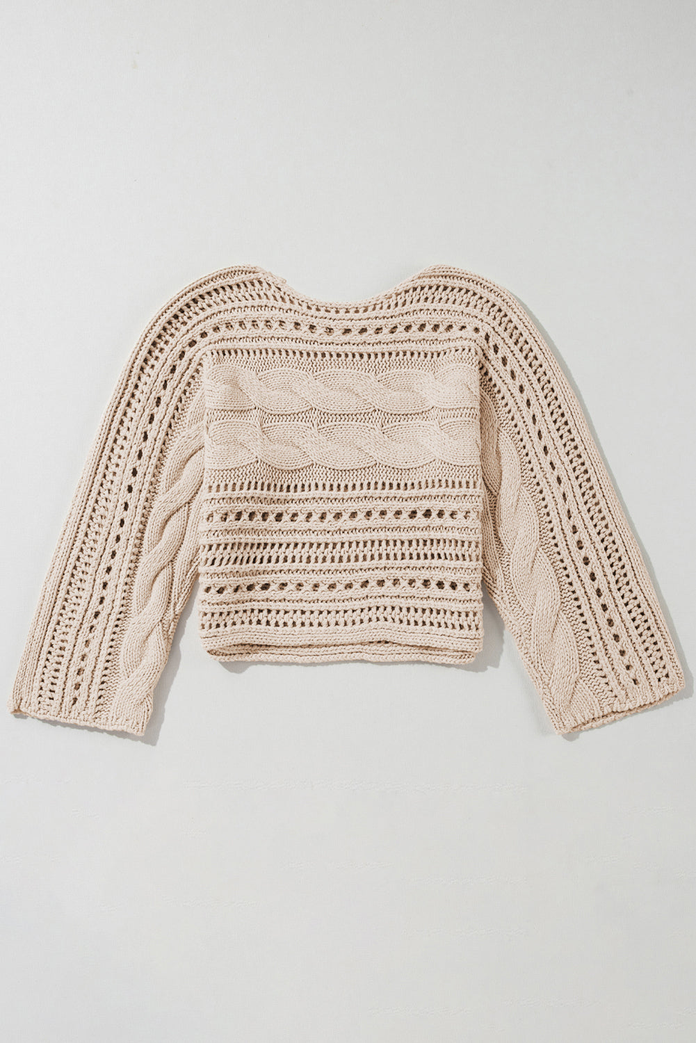 Smoke Hollow-Knit Cropped Sweater