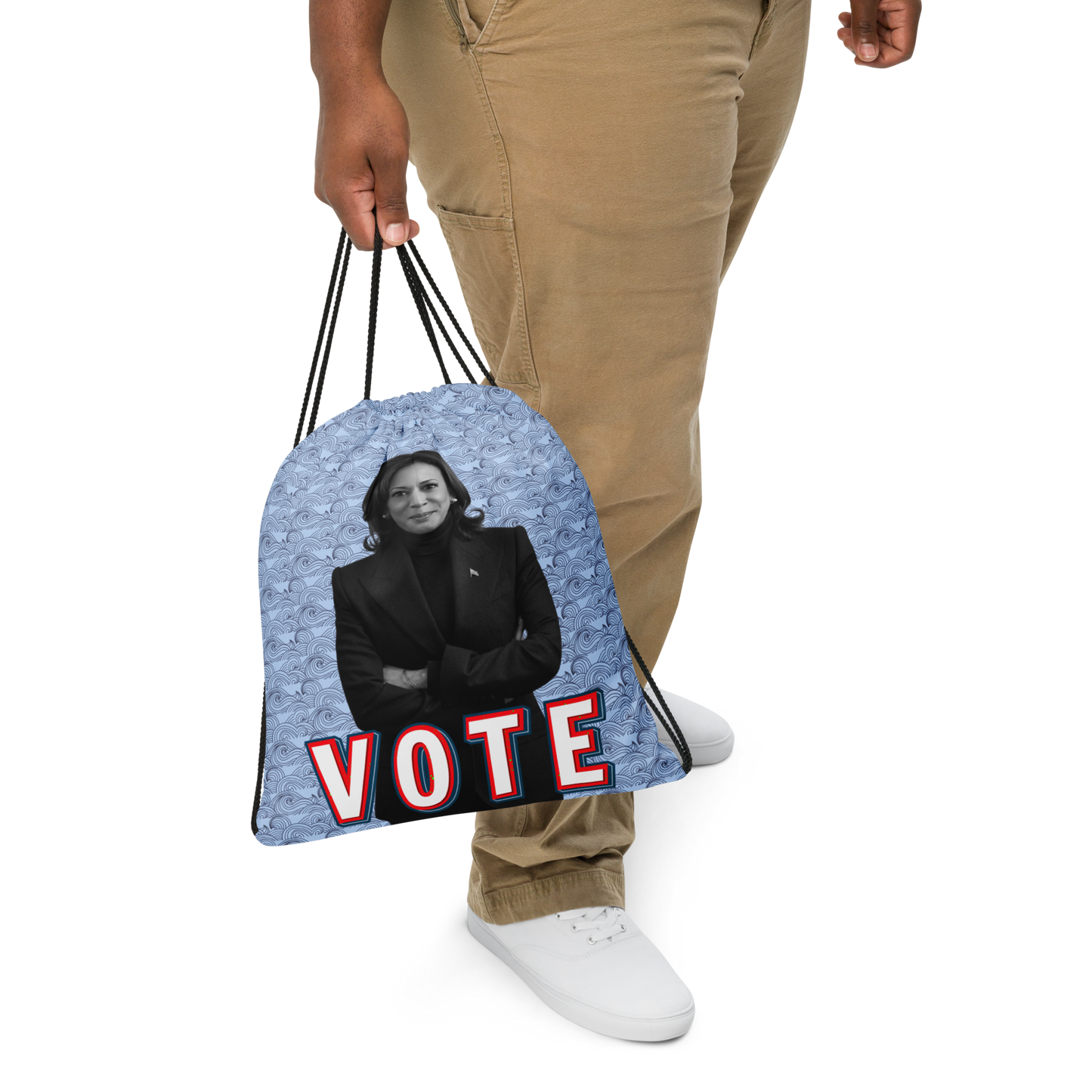 Blue Wave Kamala Drawstring Backpack