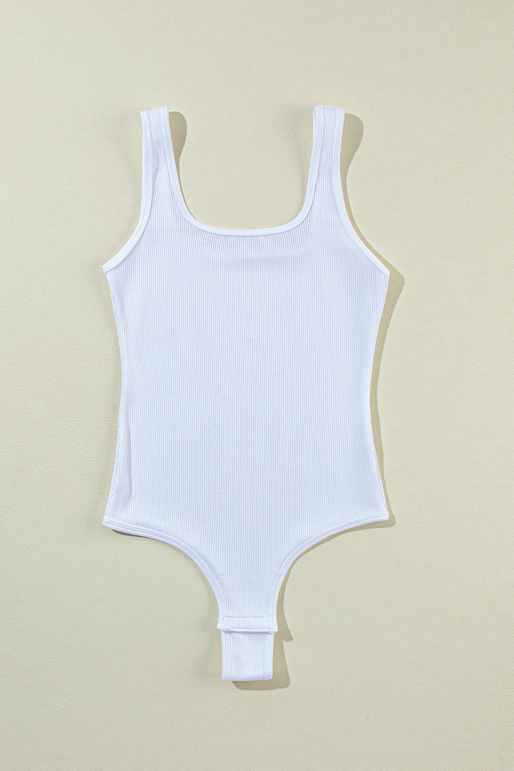 Birch White Ribbed Bodysuit