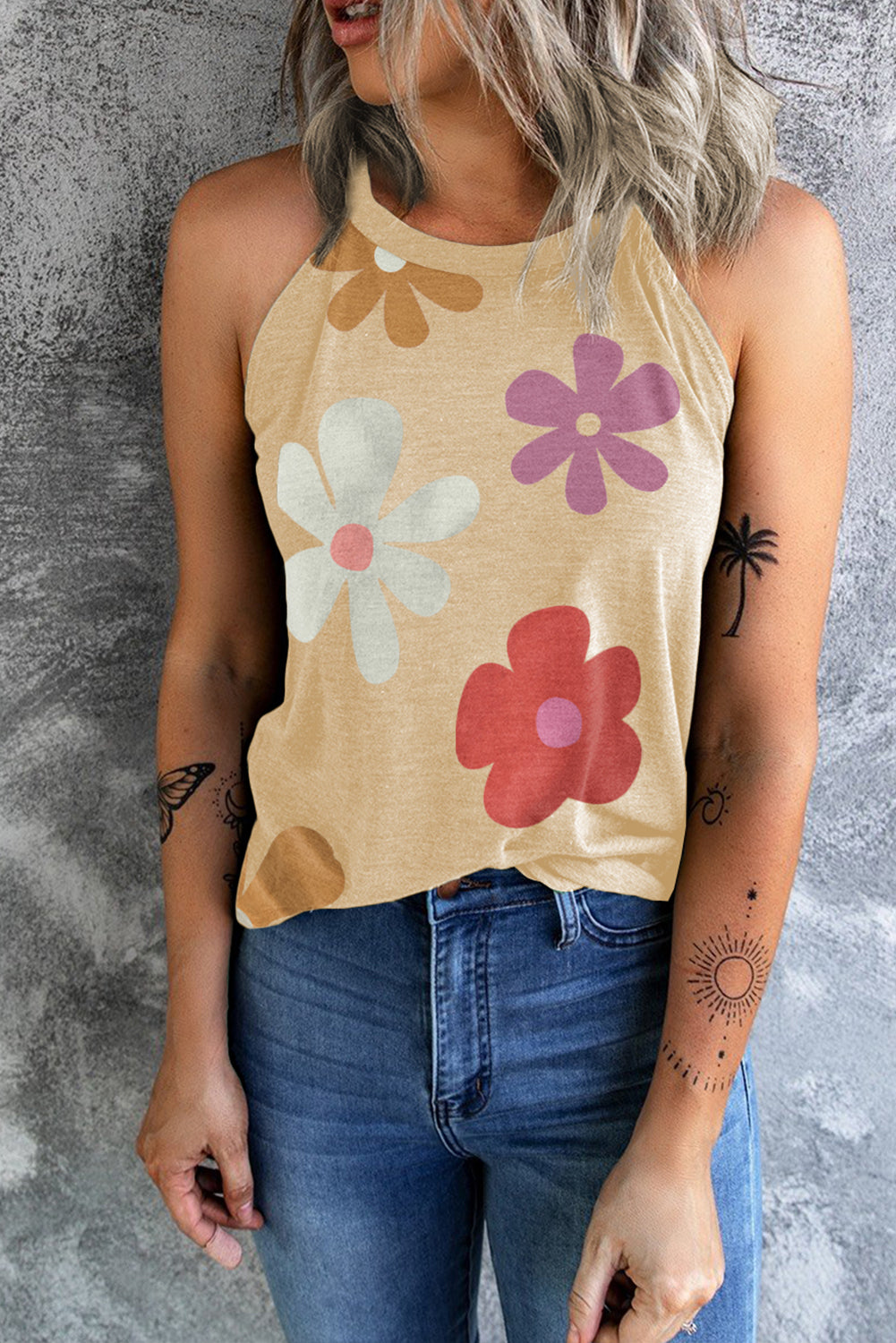 Sunshine Daisy Sleeveless Tank