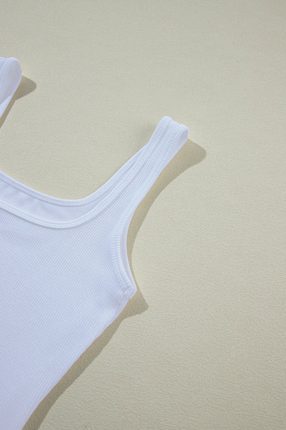 Birch White Ribbed Bodysuit