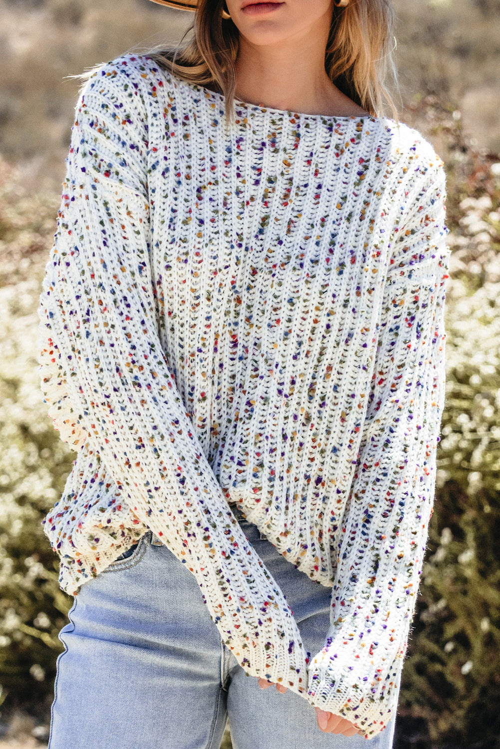 Confetti Twist Reversible Sweater