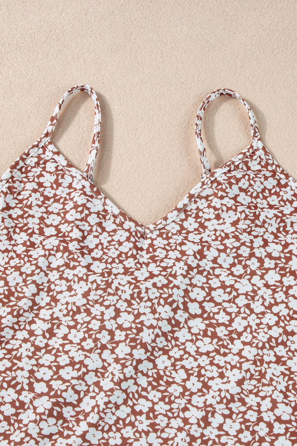 Rustic Rose Spaghetti Strap Bodysuit