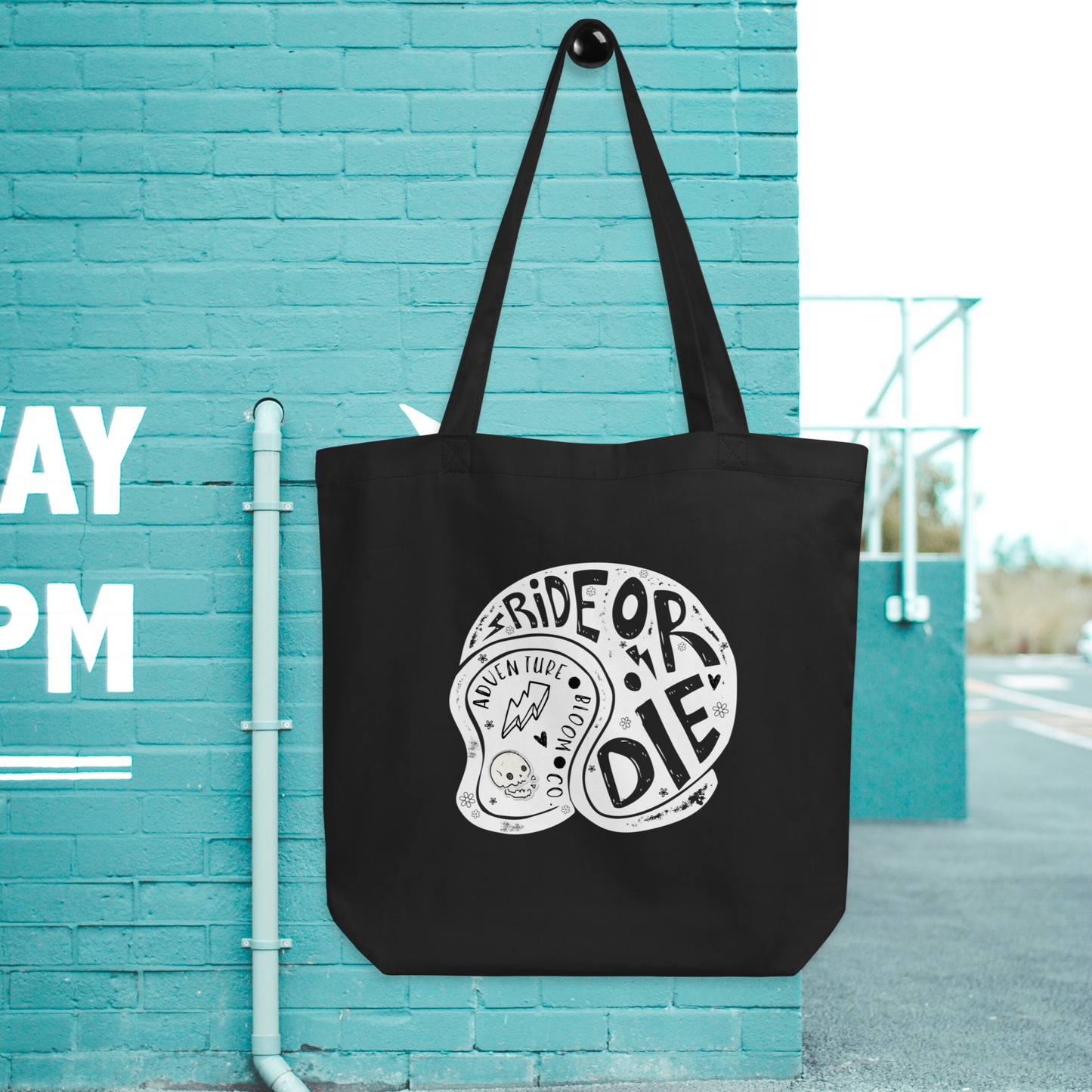 Eco-Friendly Ride or Die Tote from Adventure Bloom Co.