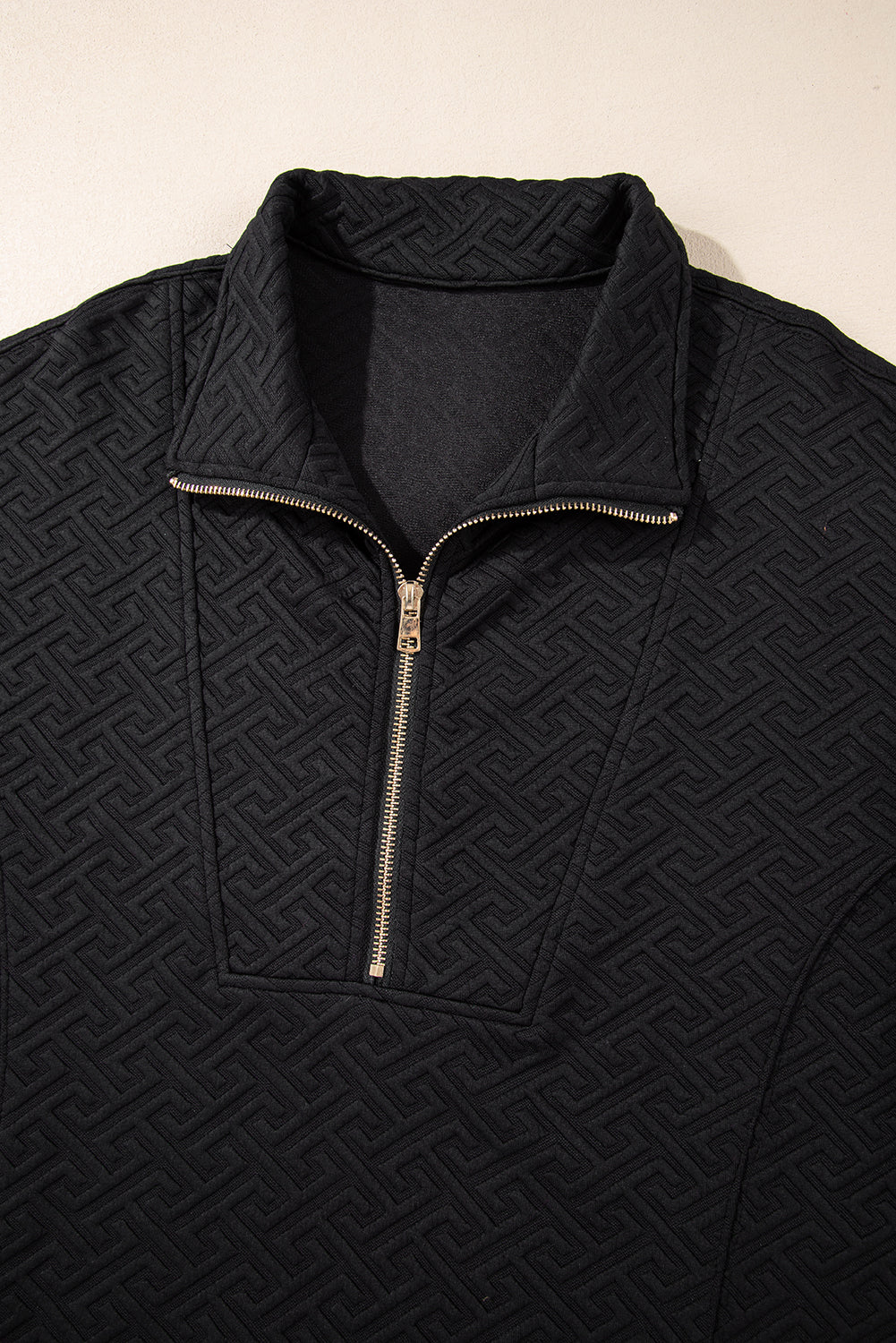 Midnight Ridge Textured Half-Zip Sweatshirt