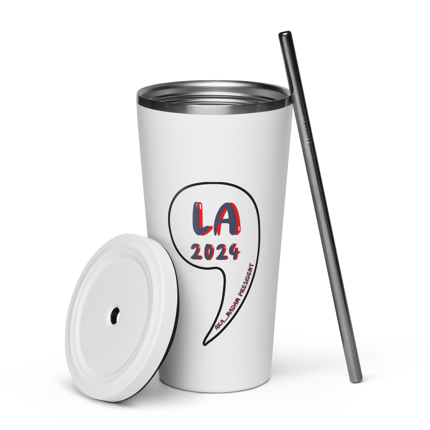 Kamala Harris Comma-LA 20oz. Insulated Tumbler