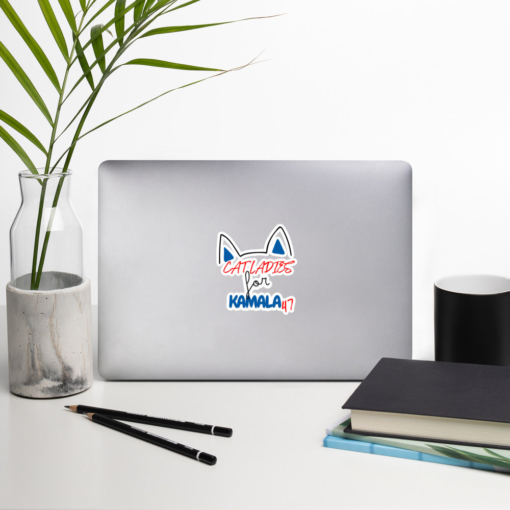 Cat Ladies for Kamala 2024 Sticker