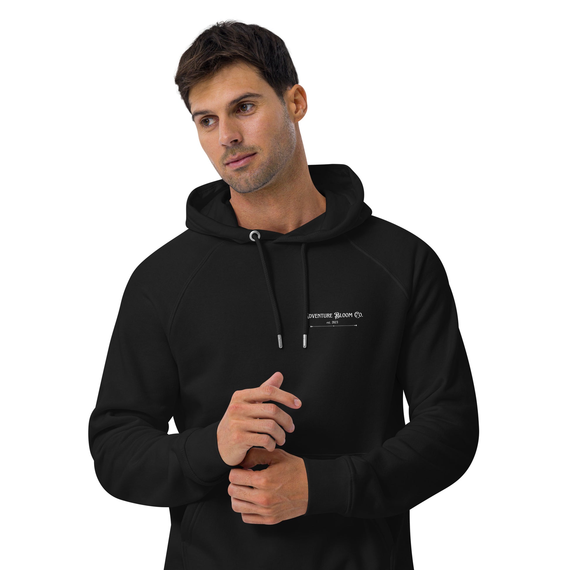 Stylish Outdoor Hoodie for Men in Black – Adventure Bloom Co. Apparel