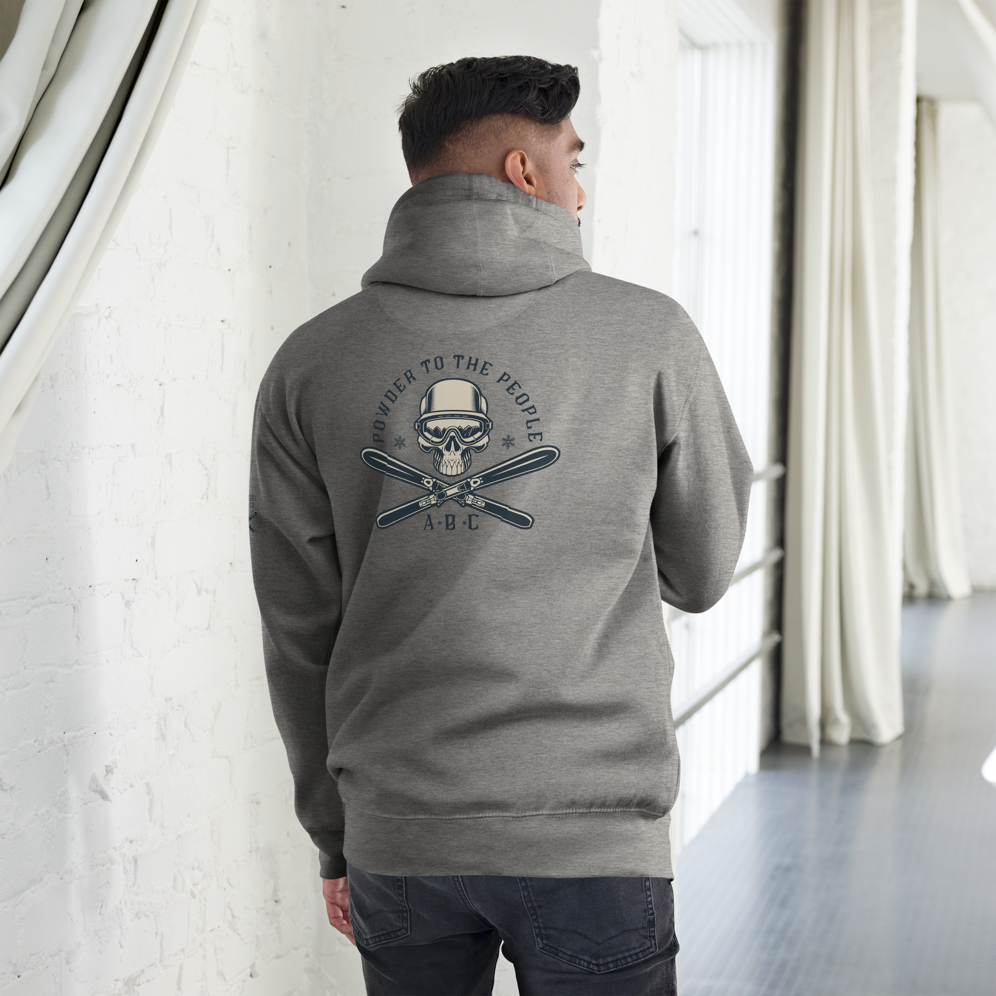 Hit the slopes in style with Adventure Bloom Co.'s Thrills & Chills Hoodie in Carbon Grey.