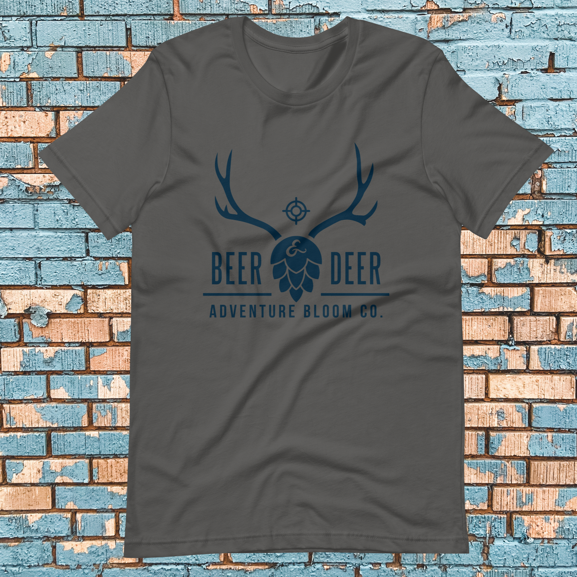 The Buck Stops Here- with Beer Tee in Asphalt: The perfect attire for post-hunt gatherings.