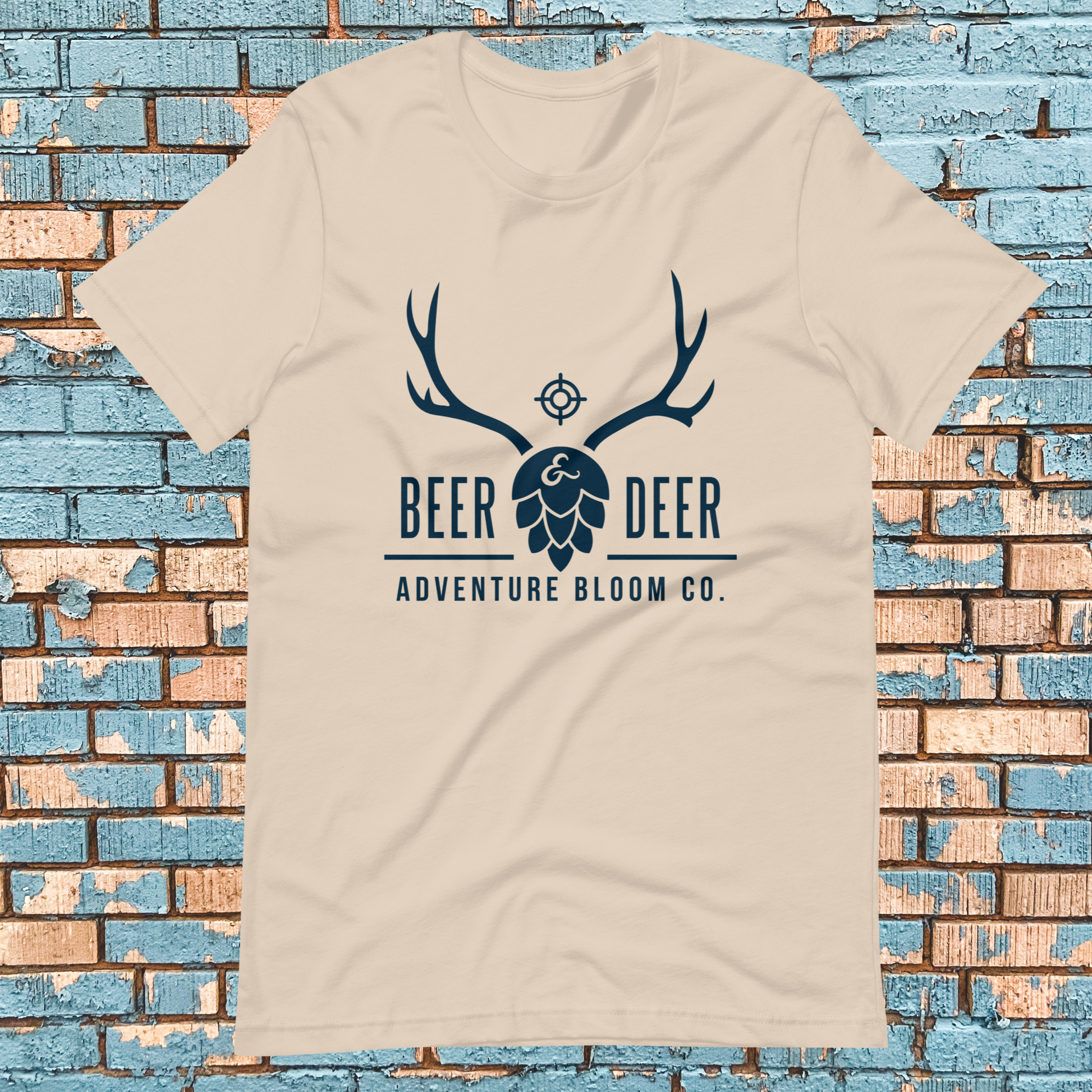 The Buck Stops Here- with Beer Tee in Soft Cream: The perfect attire for post-hunt gatherings.