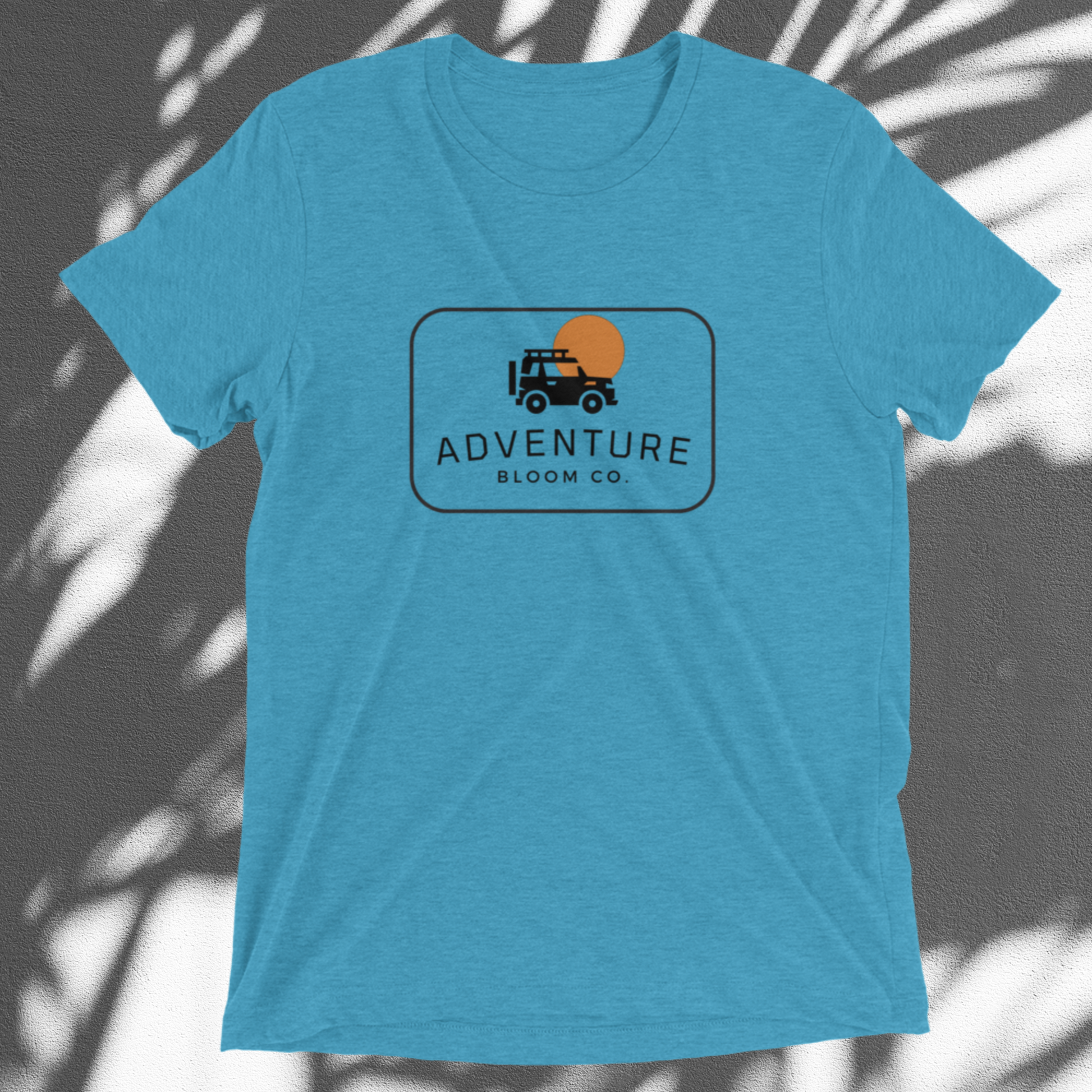 Nature Enthusiast's T-Shirt - Trailblazing Adventure Tee in Aqua