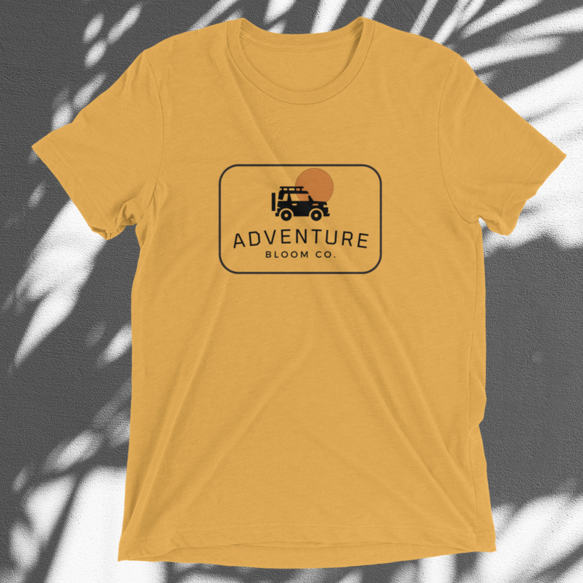 Nature Enthusiast's T-Shirt - Trailblazing Adventure Tee in Mustard