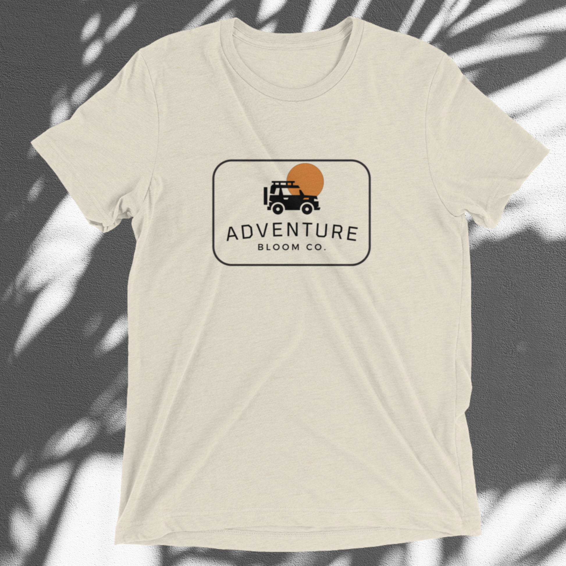 Nature Enthusiast's T-Shirt - Trailblazing Adventure Tee in Oatmeal Triblend