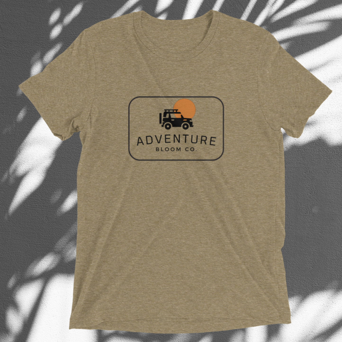 Nature Enthusiast's T-Shirt - Trailblazing Adventure Tee in Olive Triblend