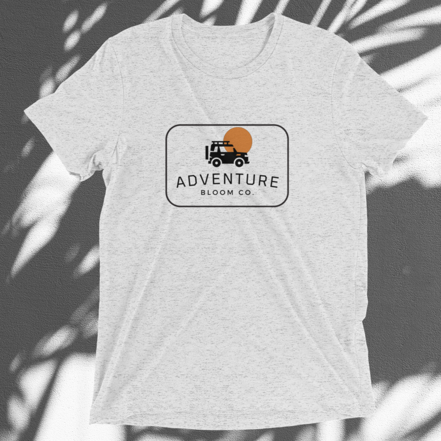 Nature Enthusiast's T-Shirt - Trailblazing Adventure Tee in White Fleck Triblend