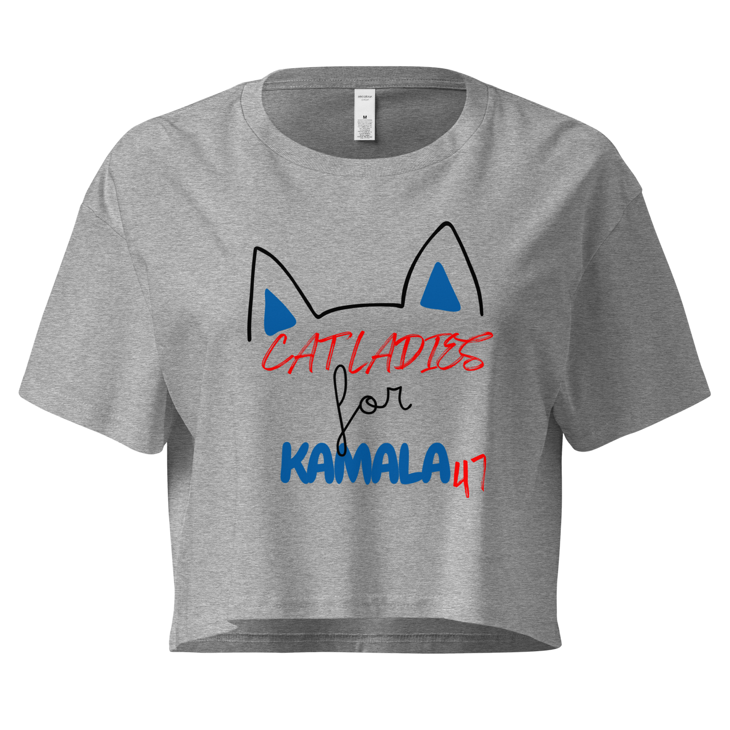 Cat Ladies for Kamala 2024 Ladies Crop Top