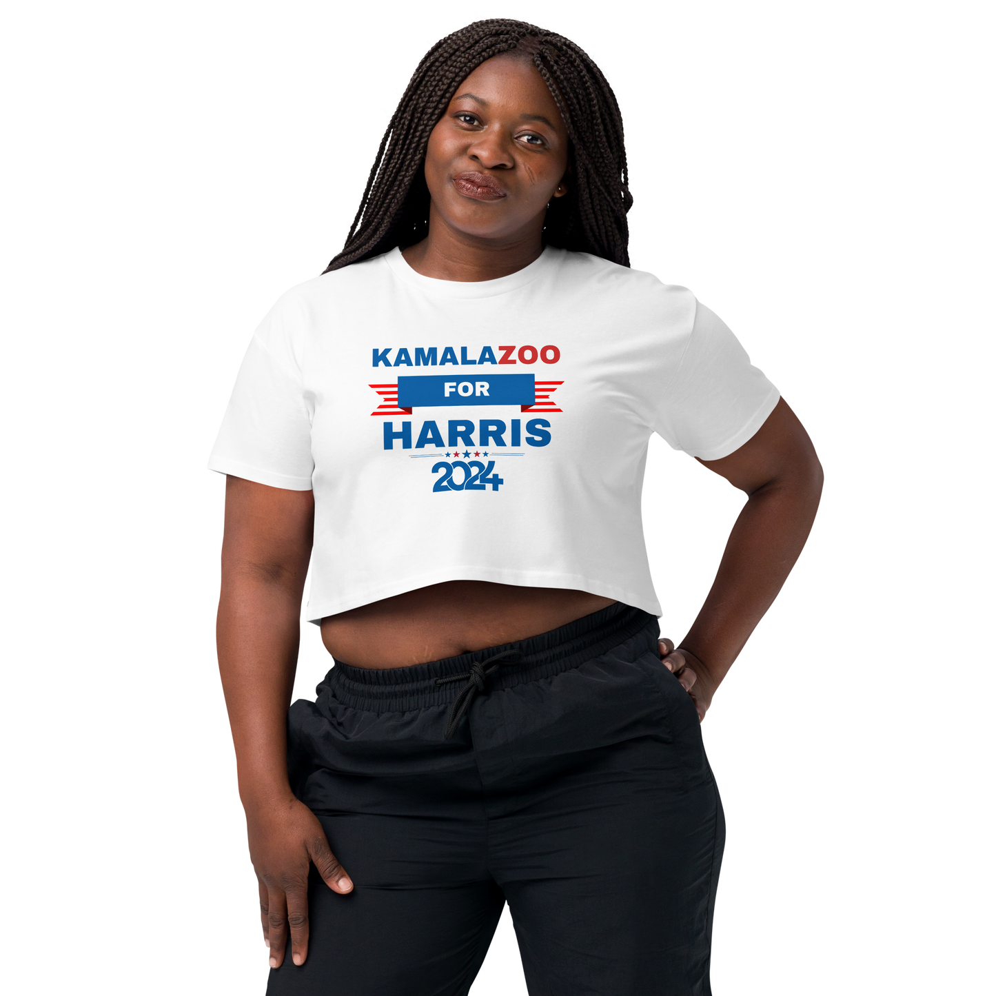 KamalaZOO 4 Harris Ladies Crop Top