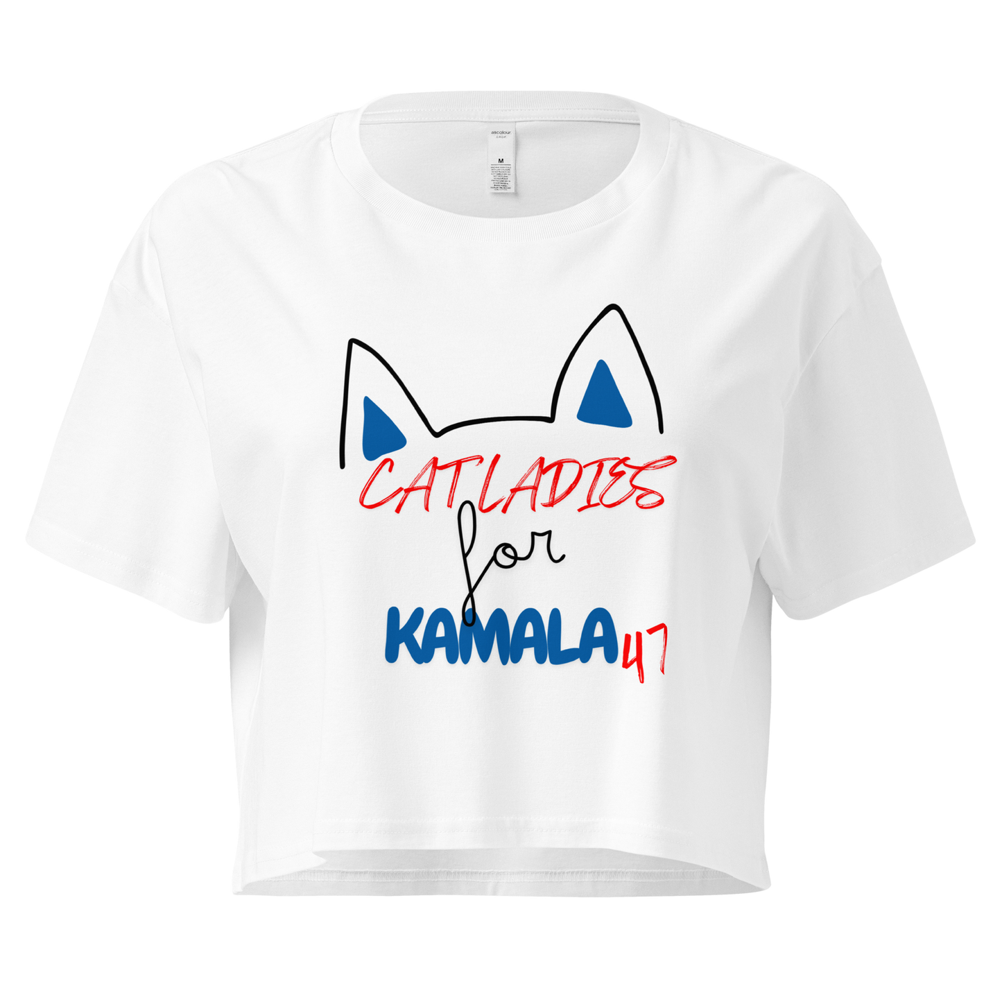 Cat Ladies for Kamala 2024 Ladies Crop Top