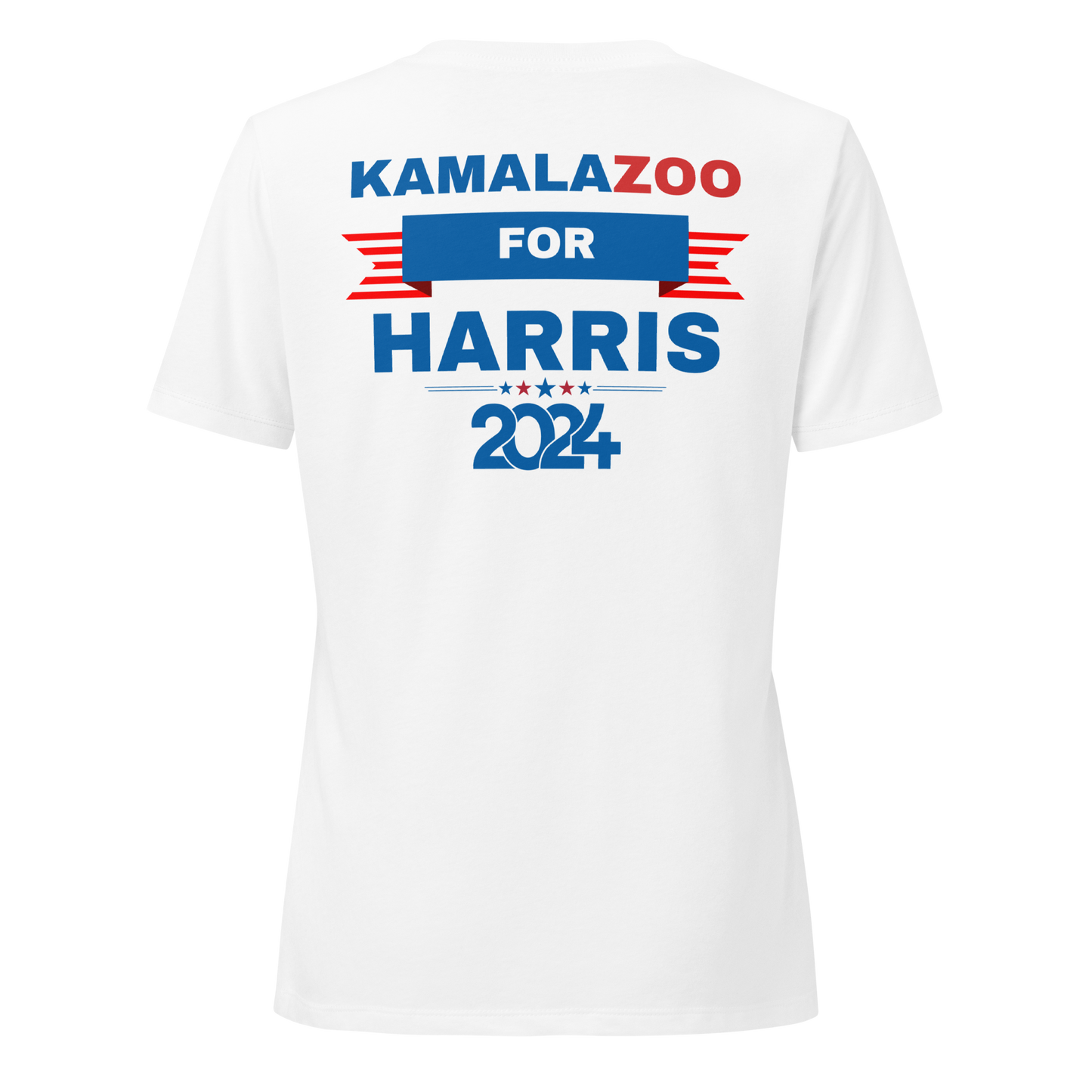 KamalaZOO 4 Harris 2024 Ladies V-neck Tee